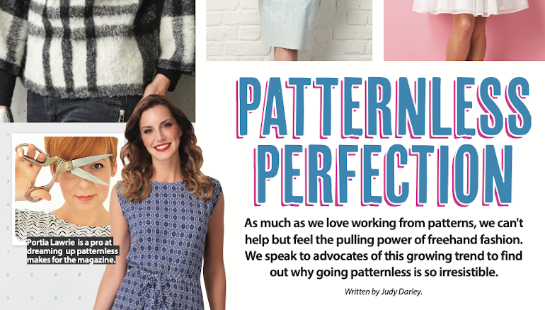 SS39 Patternless Perfection feature crop showing details of sewing projects.